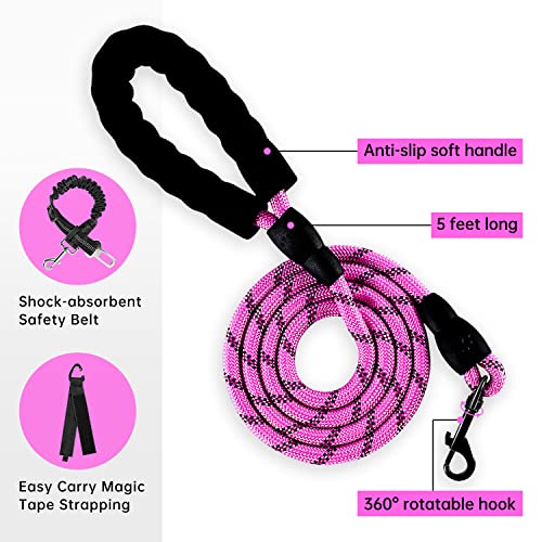No Pull Dog Harness for Small Dogs (Fuchsia Pink / Small)
