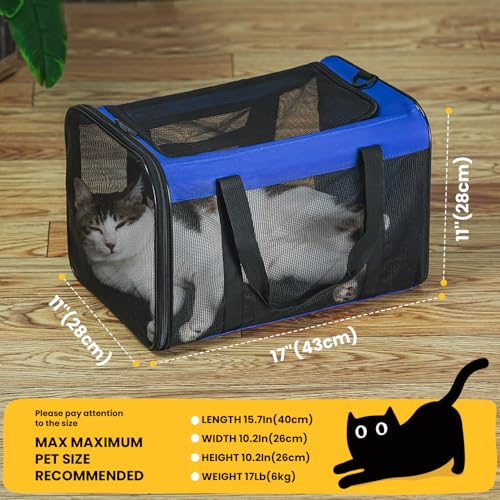 Cat Carrier Bag (M / Blue)