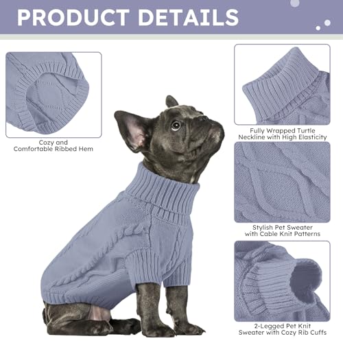 Small Dog Pullover Sweater for Medium DogsBoy (Medium / Grey)
