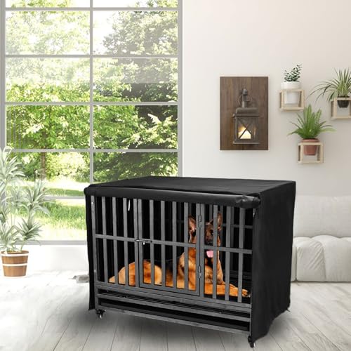 42 inch Heavy Duty Dog Crate Cover Durable 600D Oxford Fabric (42 inch(43.1L x 30.7W x 33.1H inch))