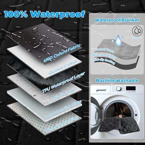 Back Seat Extender for Dogs (All Black / M - Cars / Full Size SUVs)