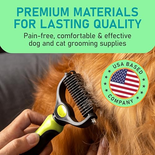 Pet Grooming Brush (Yellow / Large)