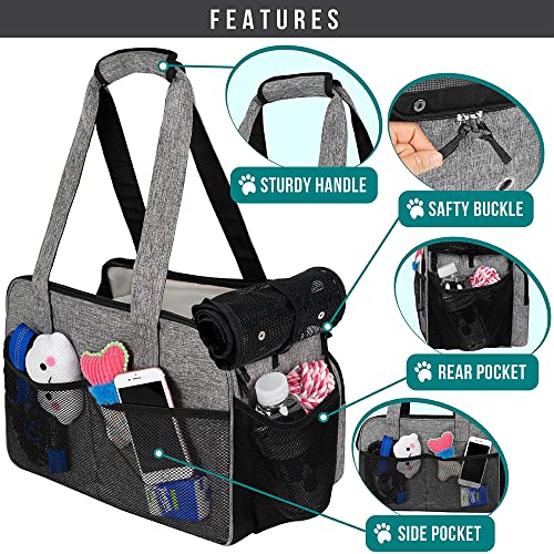 Small Dog Purse Carrier (Heather Gray)
