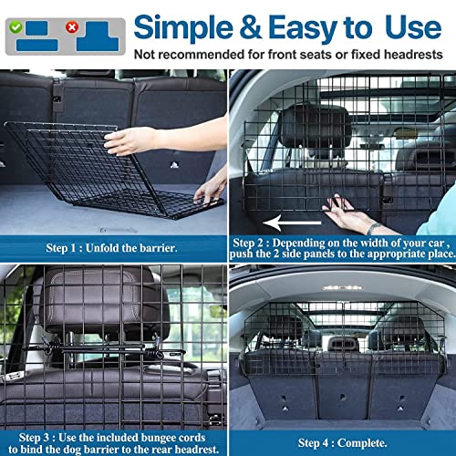 Dog Car Barrier for SUV Trunk Cargo Area