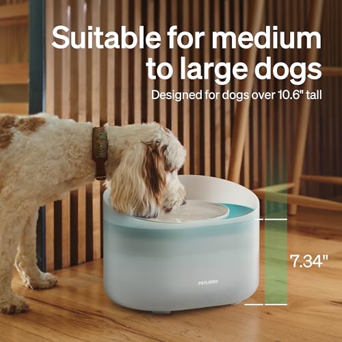 2.1Gal 8L Dog Water Fountain for Large Dog (Blue / 8L)