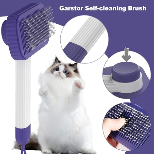 Cat brush Cat Brush for Long or Short Haired Cats (Dark Blue)