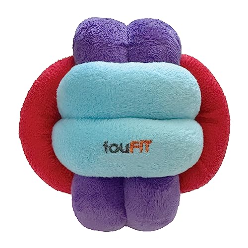 FouFouBrands Hide n Seek Knotted Snuffle Ball Treat Dispensing Nosework Toy for Dogs
