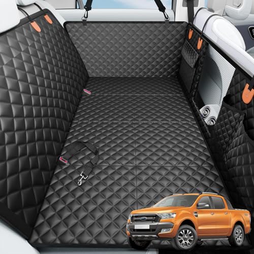 Dog Car Seat Cover for Back Seat (Jet Black / XL-For Full-size Trucks)