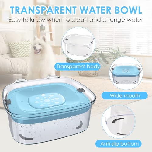 3L Dog Water Bowl No Spill (Sky Blue)