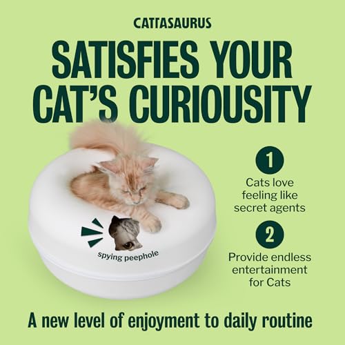 Peekaboo Cat Cave Donut for Multiple & Large Cats up to 30 (White / Large)