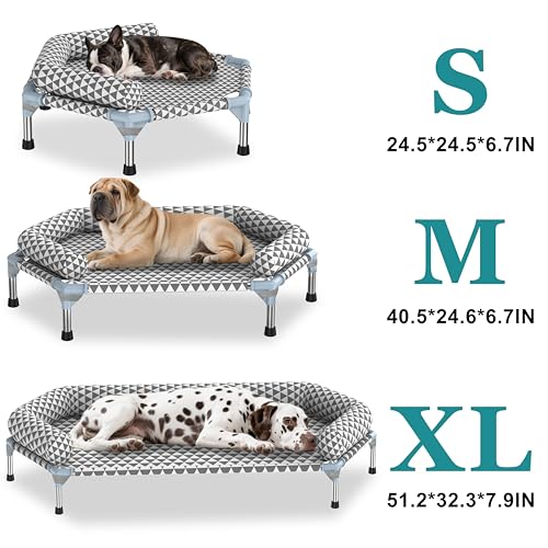 Orthopedic Dog Bed for Medium Dogs (6 sided Bolster Medium)