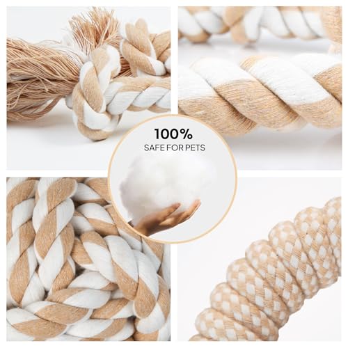 Dog Rope Toys for Aggressive Chewers (4 Style Set)