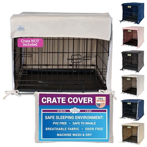Dog Crate Cover (Ivory / 30.0"L x 19.0"W x 21.0"H)