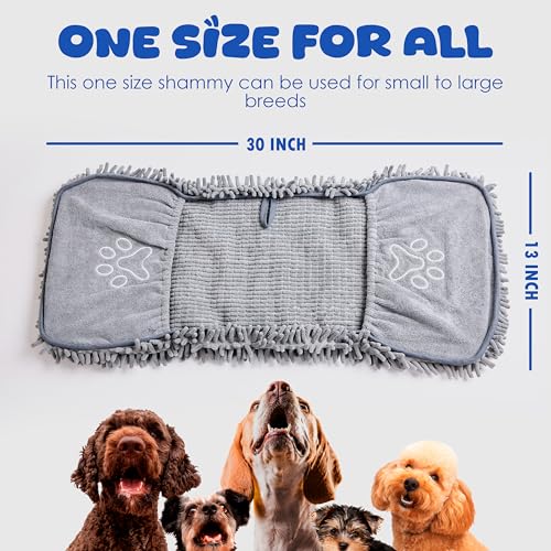 Dog Towel for Drying Dogs (Grey)