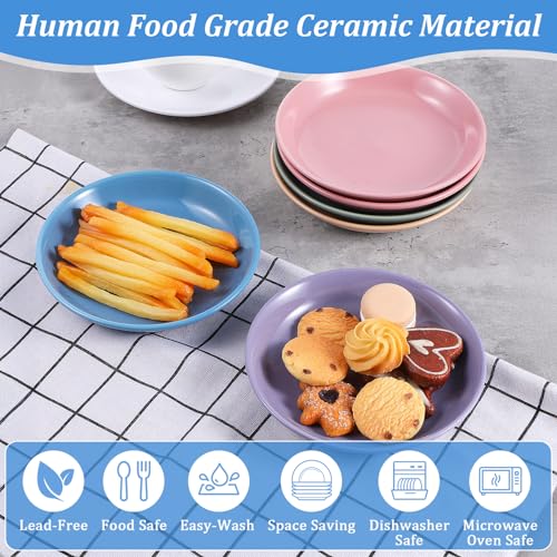 6 Pack Ceramic Cat Food Bowls