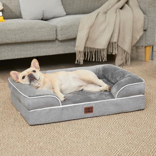 Orthopedic Dog Bed Medium Size Dog (Grey / 30.0"l X 20.0"w X 6.5"th)
