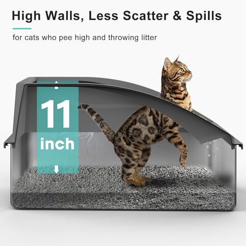 Stainless Steel Litter Box (Dark Grey / X-Large)