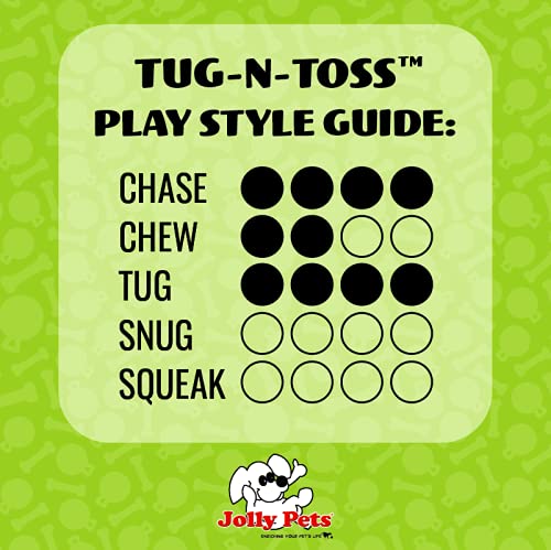 Dog Tug-N-Toss Toy Ball, 6-Inch, Blueberry (406 BB), All Breed Sizes (Blueberry / Medium (6 in))