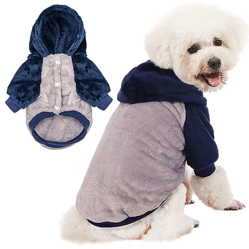 Dog Hooded Sweater (Grey body / X-Small)