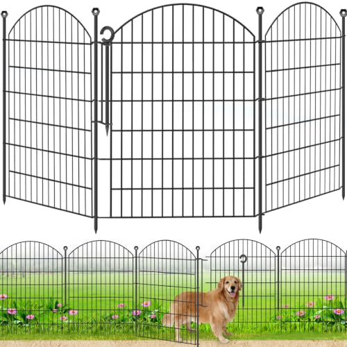 Decorative Garden Fence (Black / 40 in(H))