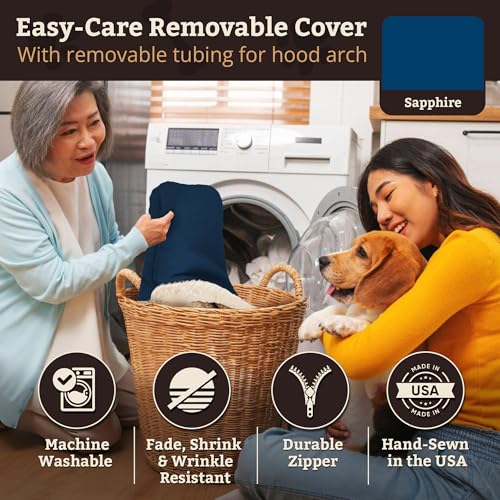 Rectangle Cozy Cave Dog Bed (Sapphire / Small)