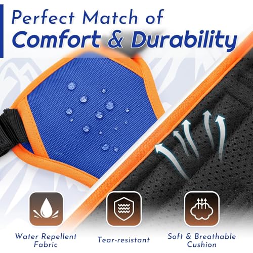 Dog Harness for Medium Sized Dogs (Medium / Blue & Orange)
