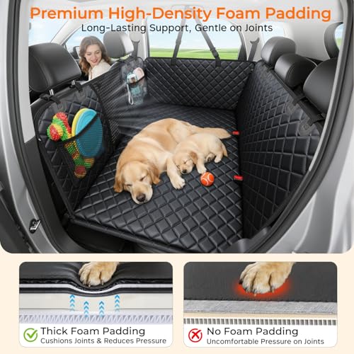Back Seat Extender for Dogs (Black / L - Extended/Double Cab Trucks)