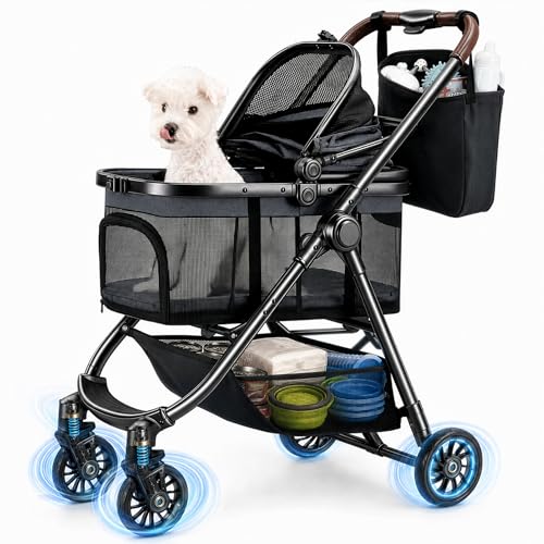 3 in 1 Pet Carrier Stroller for Small (Urban Gray)