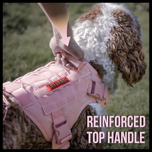 Tactical Dog Harness Vest No (X-Large / Pink)