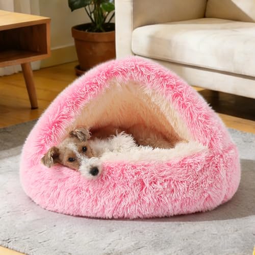 Hooded Donut Bed (Gradient Pink / X-Small 15.7'')
