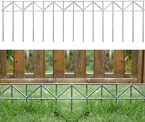 10 Pack 32" L x 10" H Animal Barrier Fence (32"x10" 10 pack / Silver)