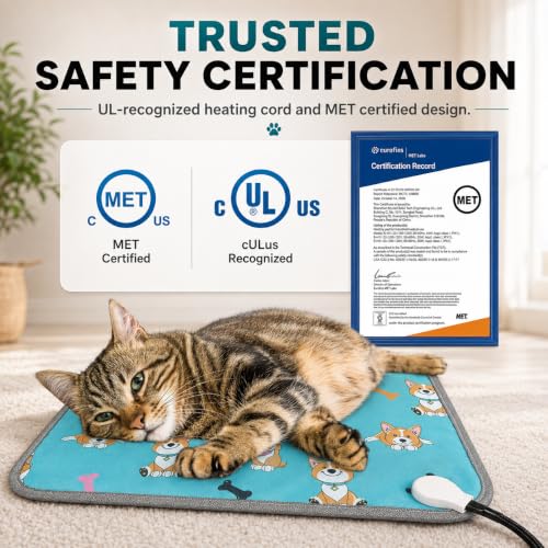 Cat Heating pad 18x18 in with Normally Open Function (18.0"L x 18.0"W)