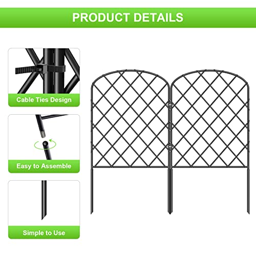 25 Pack Decorative Garden Fence (27ft x 24in)