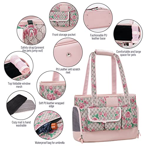 Dog Carrier Cat Carrier (Flower Pattern)