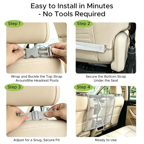 Dog Car Barrier (Grey)
