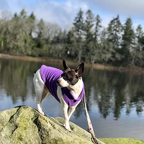 Fleece Vest Dog Sweater (Lavender / Large (Around 18-lb))