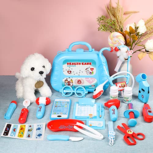 Doctor Kit with Puppy for Kids (Blue case with dolll)