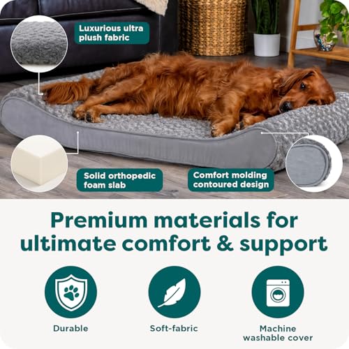 Orthopedic Dog Bed for Large Dogs (Jumbo/XL / Gray)