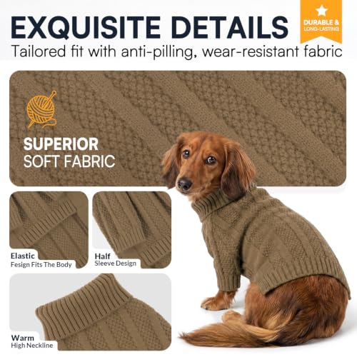 XL Dog Sweater (X-Large / Camel)