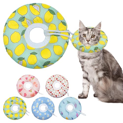 Cat Cone Collar Soft (Green Lemon / Medium)
