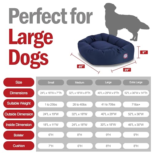 Bagel Calming Dog Bed (Blue)