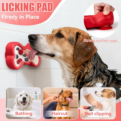 Lick Mat for Dogs (L / A-Red)