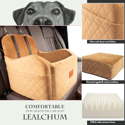 Dog Booster Car Seat for Small (Coffee / Medium)