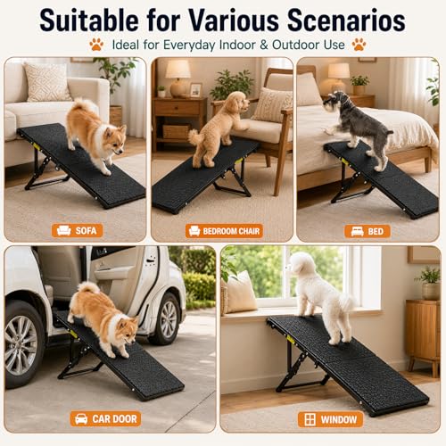 Dog Ramp for Bed Couch (Small-33.2"L x 12"W)