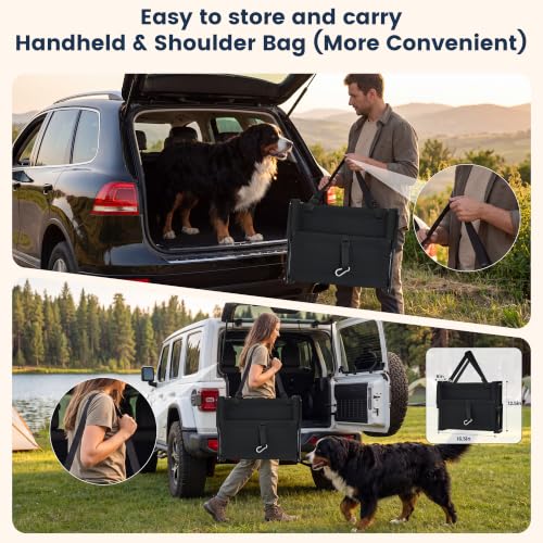 Foldable Dog Steps for Car Dog Stairs for Large Dogs Ramp 5 Steps