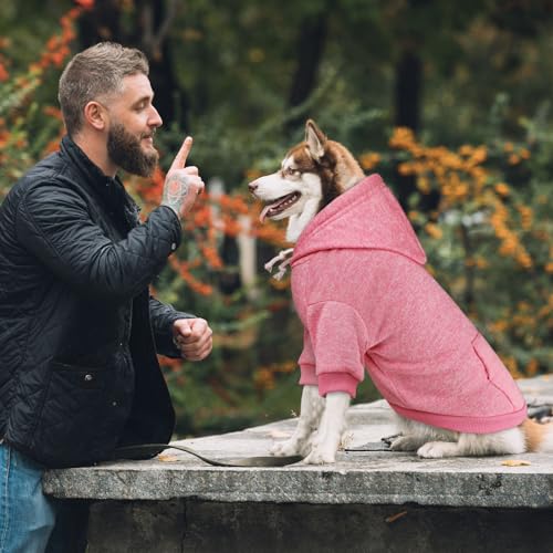 Dog Sweaters for Large Dogs (Large / Pink)