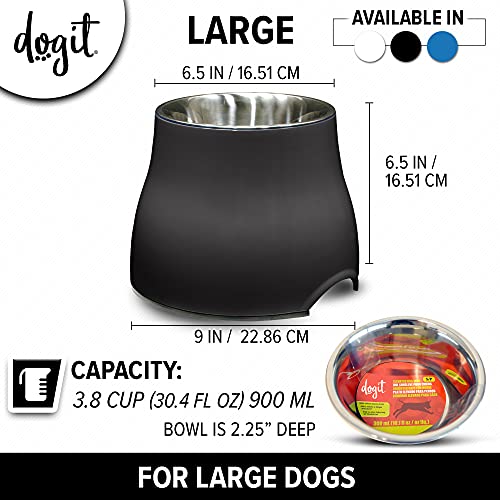 Elevated Dog Bowl (Large / Black)