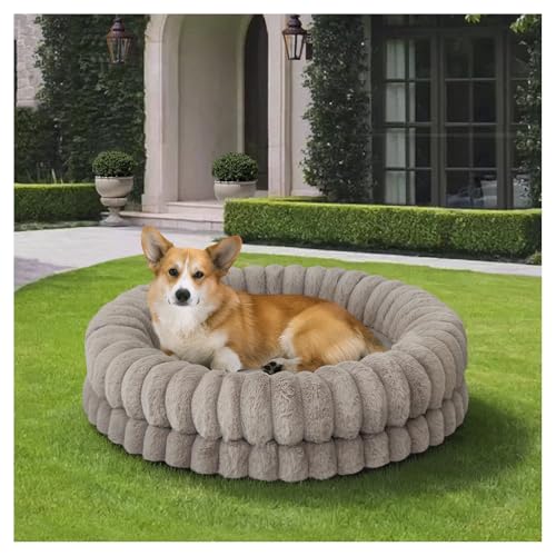 Luxury Donut Dog Bed (30.0"L x 30.0"W x 7.0"Th / Oatmeal)