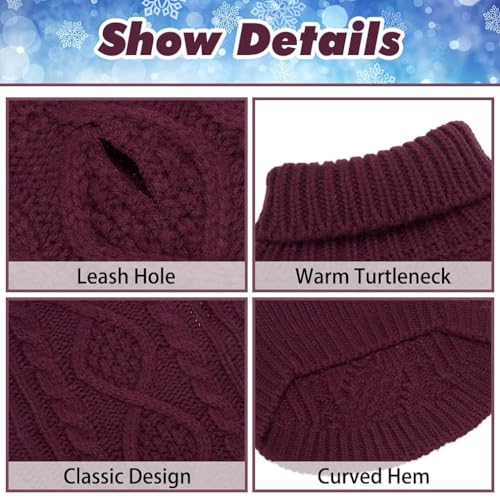 Dog Sweater for Small Dogs (Chestnut / Small)