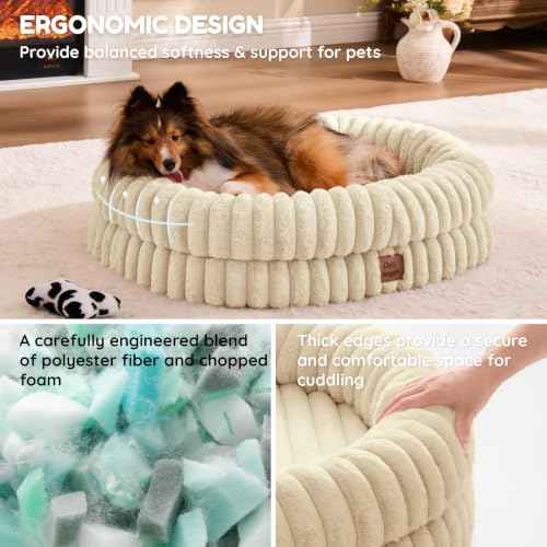 Orthopedic Dog Bed (Sandy Beige / M(30*24*7))